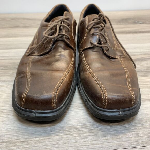 Ecco Helsinki Men’s Brown Leather Lace Up Shoes EUR 46 US 12-12.5 Retail $150 main image 9